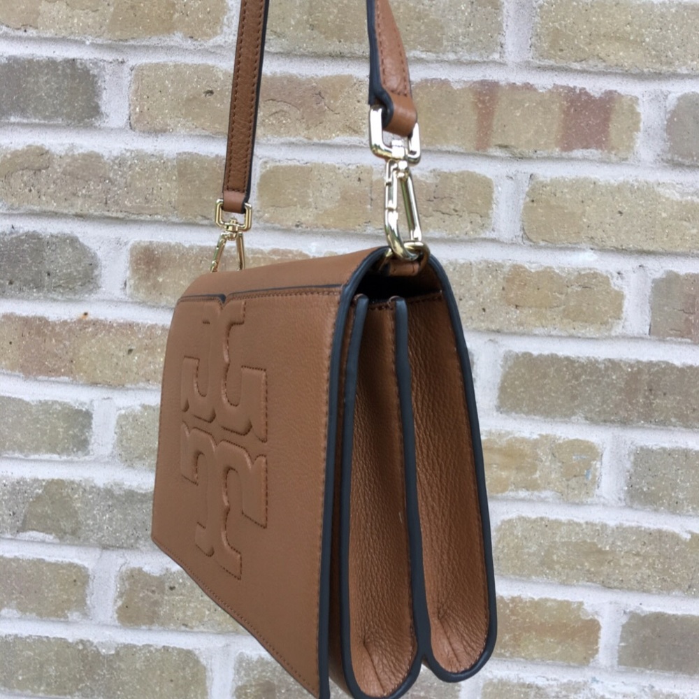 LAST1😍Tory Burch Bombe combo Crossbody Bag bark - Picture 5 of 5